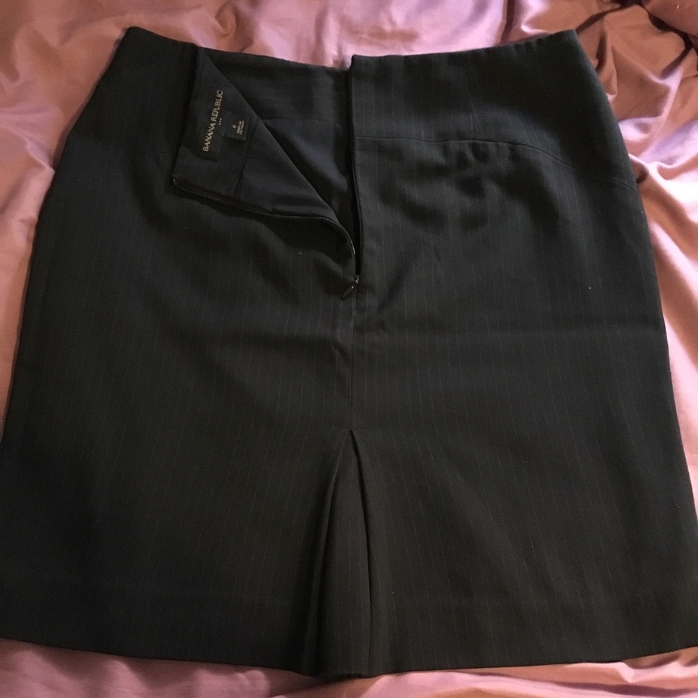 Black Pin stripe Pencil Skirt